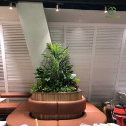 Thi cong buc cay gia nha hang tai Hai Phong trang tri dep mat 1