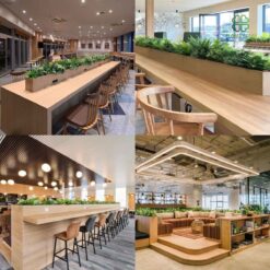 Thi cong buc cay gia nha hang tai Hai Phong trang tri dep mat 5