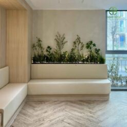 Thi cong buc cay gia trang tri quan tra sua dep nhu that tai Ha Noi (4)