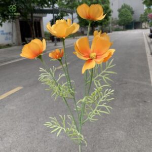 Cành cúc bướm thân mốc giả đủ màu