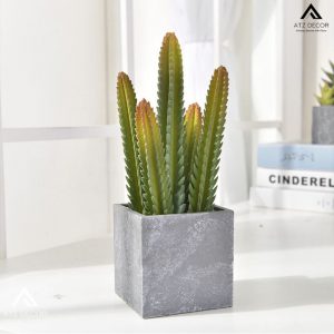 Cây xương rồng trụ lưỡi cưa giả trang trí văn phòng cực xinh (30cm)