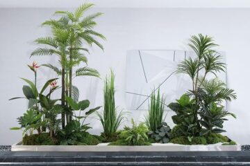 Dịch vụ thiết kế tiểu cảnh, tường cây giả