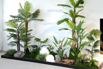 Dịch vụ vệ sinh, bảo dưỡng tiểu cảnh, tường cây giả