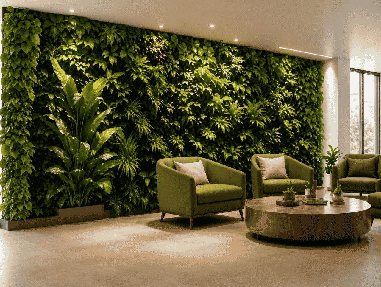 tuong cay clover decor