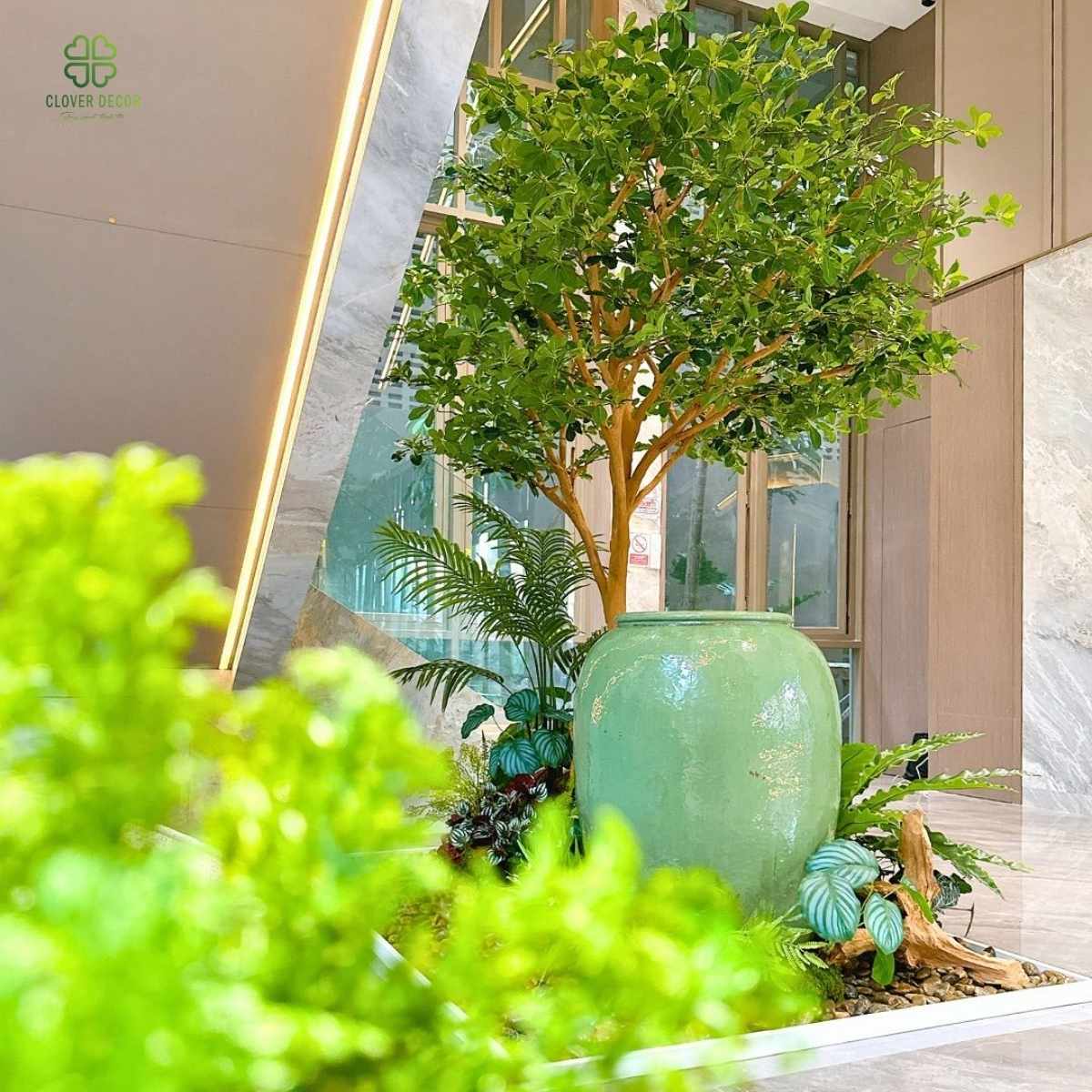 Thi công tiểu cảnh trang trí cầu thang biệt thự 3 tieu-canh-trang-tri-cau-thang-biet-thu (1)